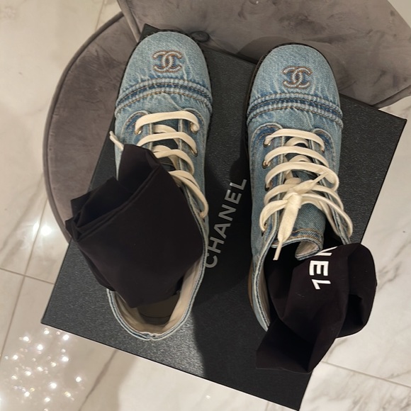 Chanel Cloth Ankle Boot - Picture 4 of 7